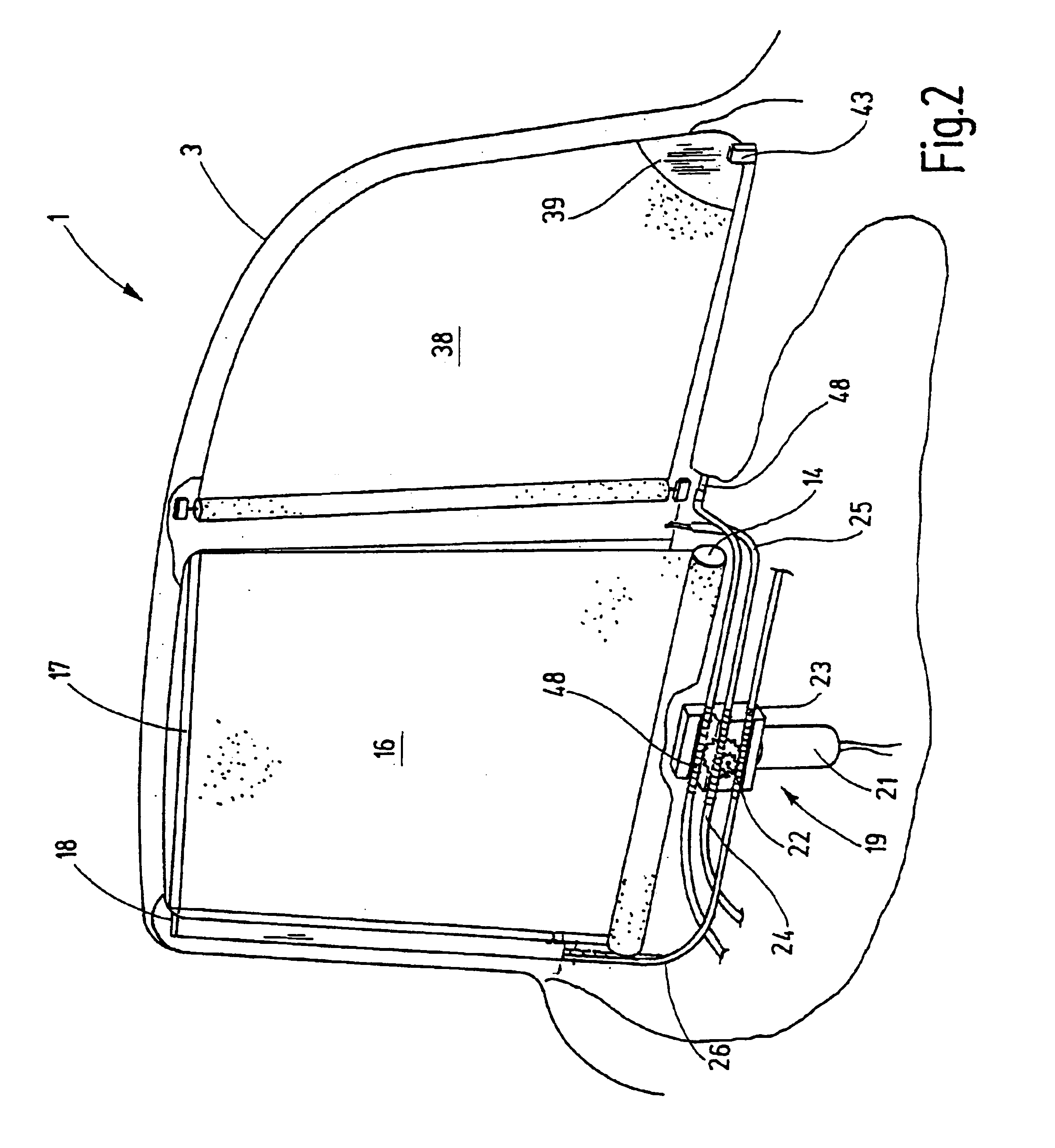Divided window shade arrangement for motor vehicles