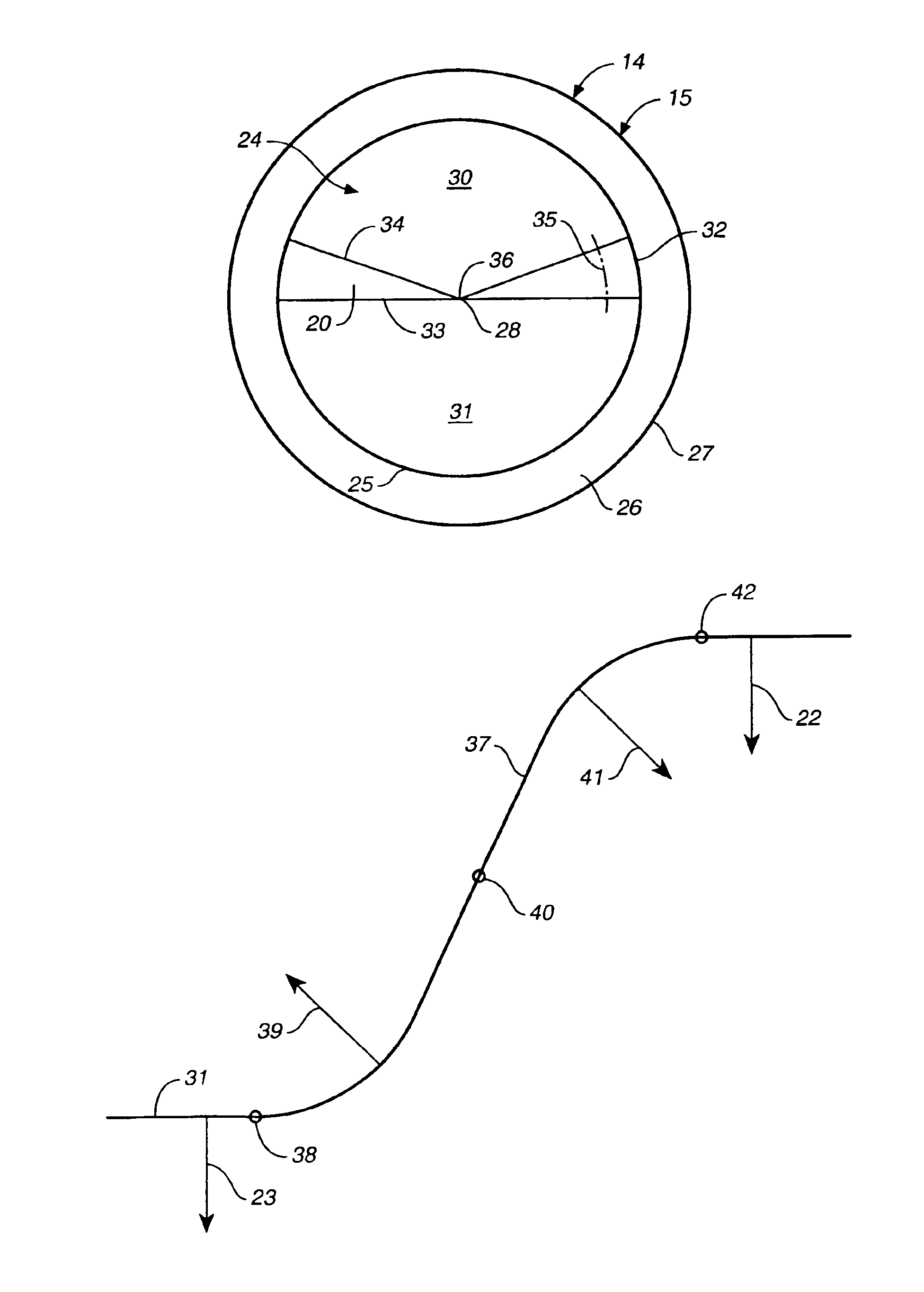 Contact lens with transition