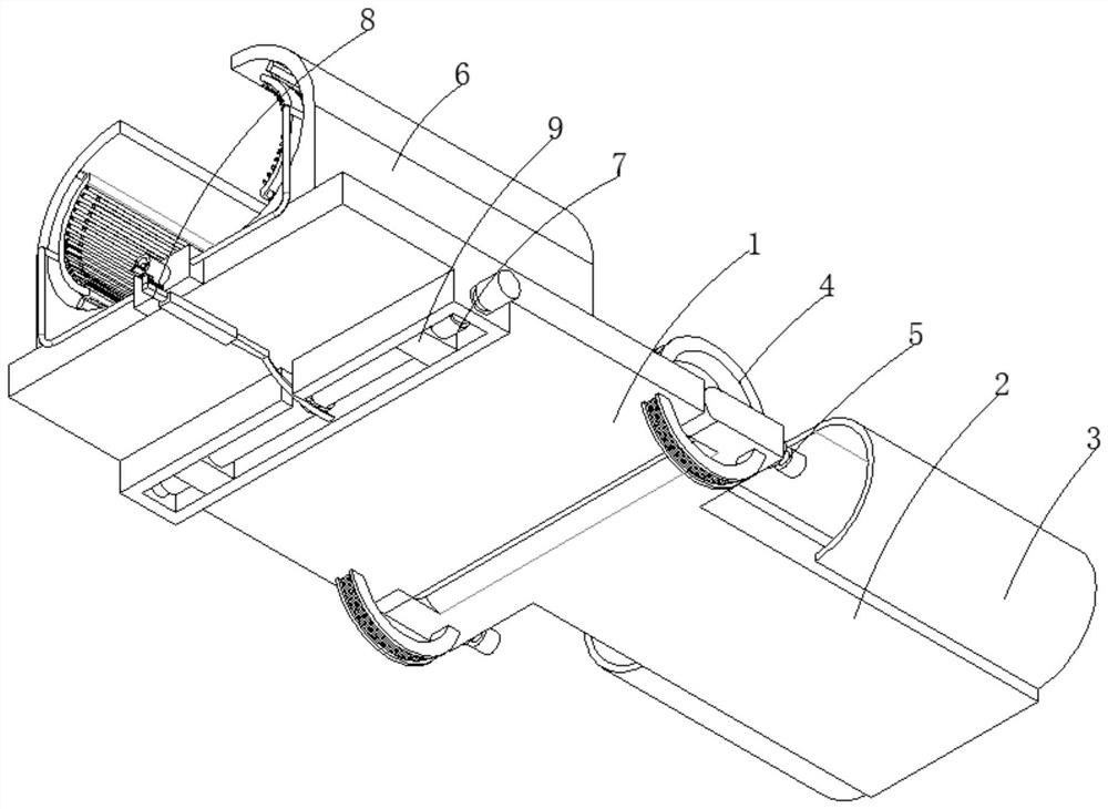 Orthopedic splint mounting and fastening device for orthopedics department