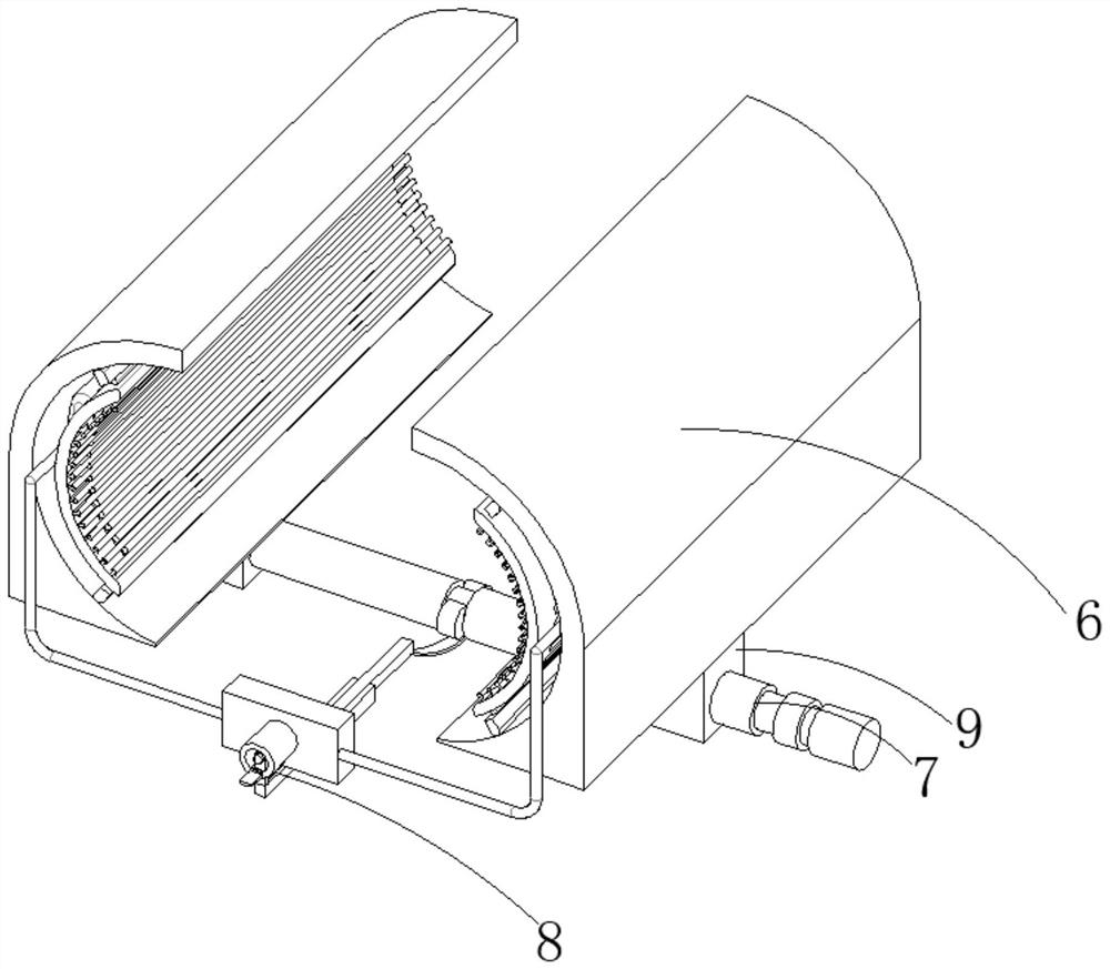 Orthopedic splint mounting and fastening device for orthopedics department