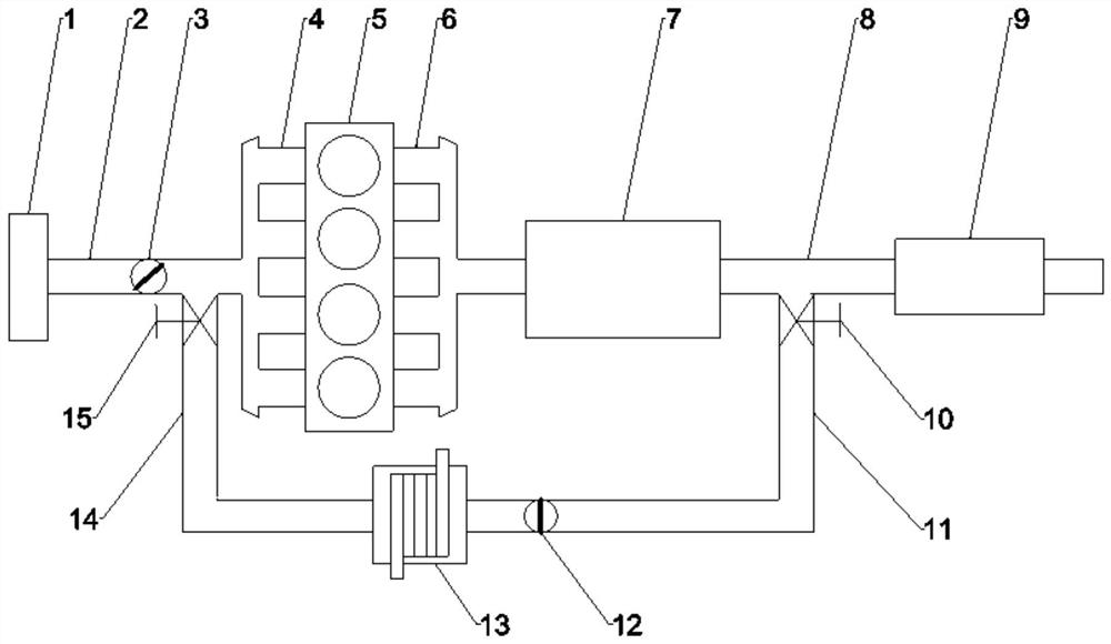 Control method of engine system with egr line