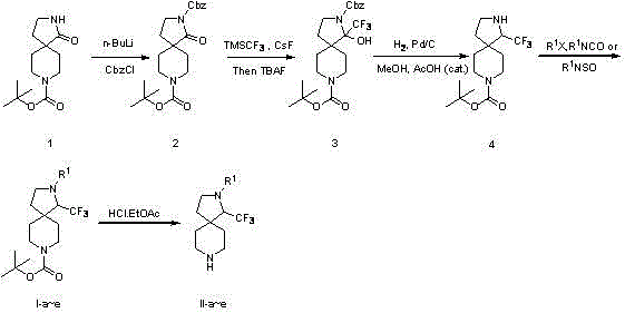 1-trifluoromethyl-2,8-diazospiro[4.5]decane derivative and preparation method thereof