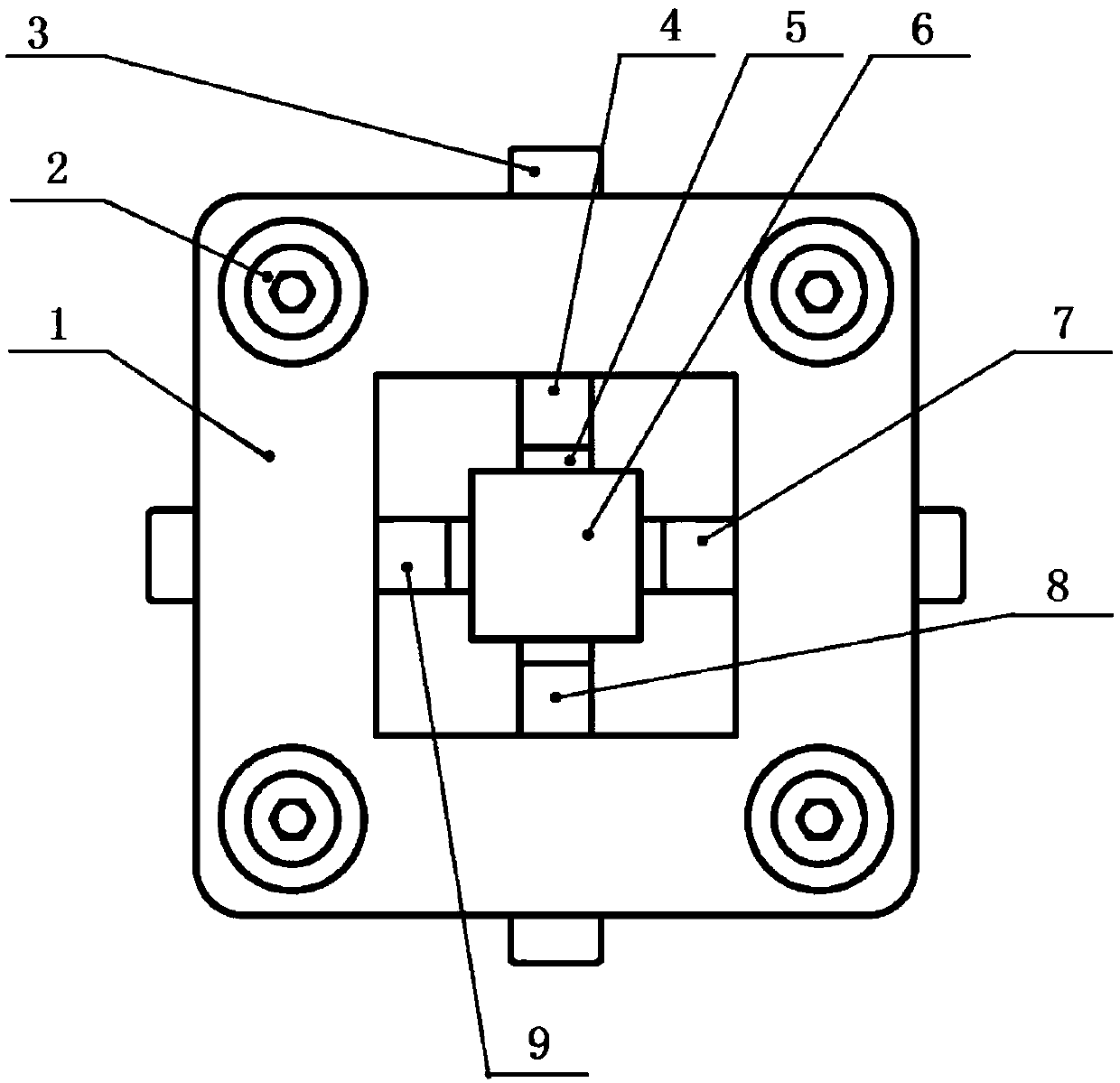 Two-dimensional ultrasonic vibration platform for micro-nano machining
