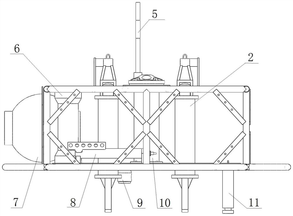Submarine seismograph laying recoverer and method