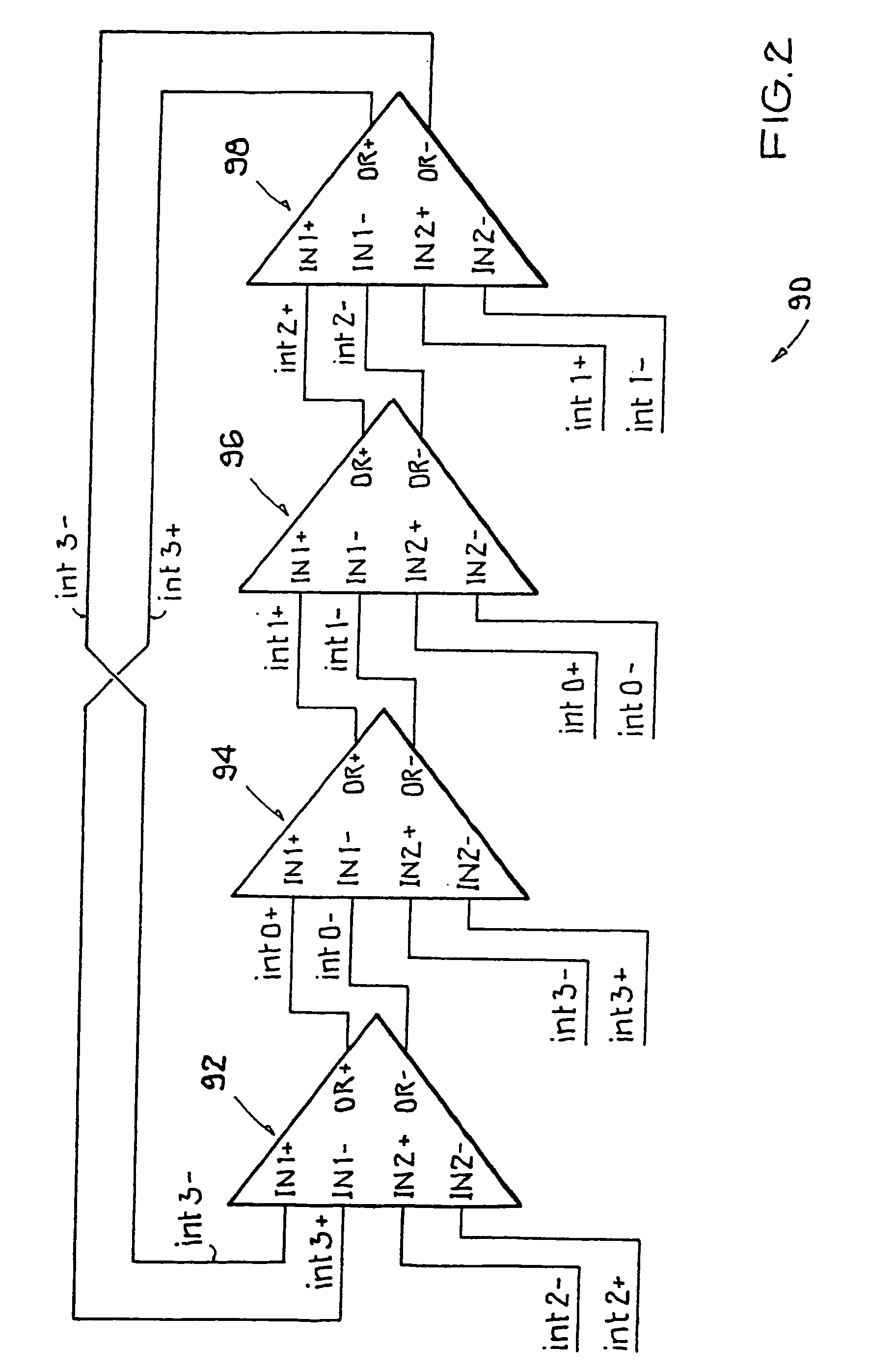 Circuit with at least one delay cell