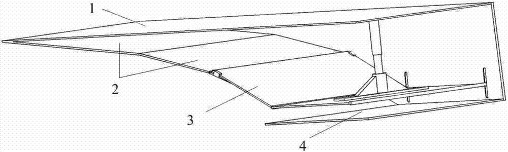 A closed variable structure two-dimensional supersonic inlet