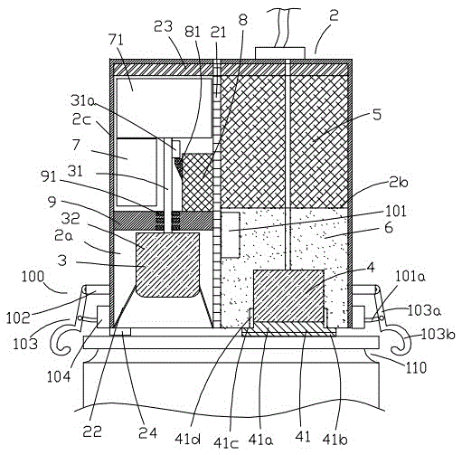 Low-strain measurement device for fixed pile foundation with grasping pile