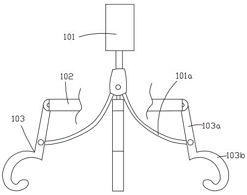 Low-strain measurement device for fixed pile foundation with grasping pile