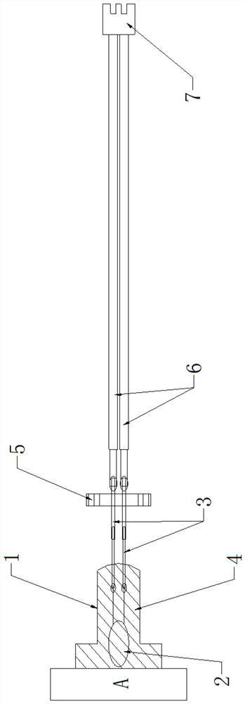 A pluggable, close-fitting temperature sensor