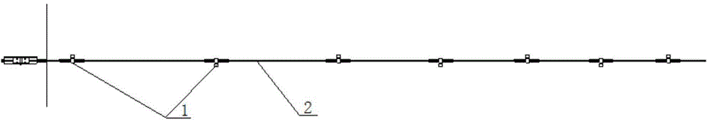 V-shaped damping-wire clamp damping wire