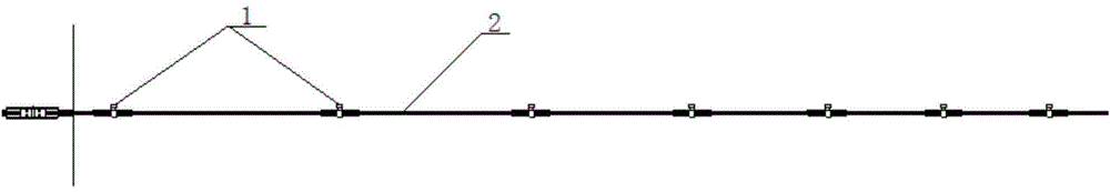 V-shaped damping-wire clamp damping wire