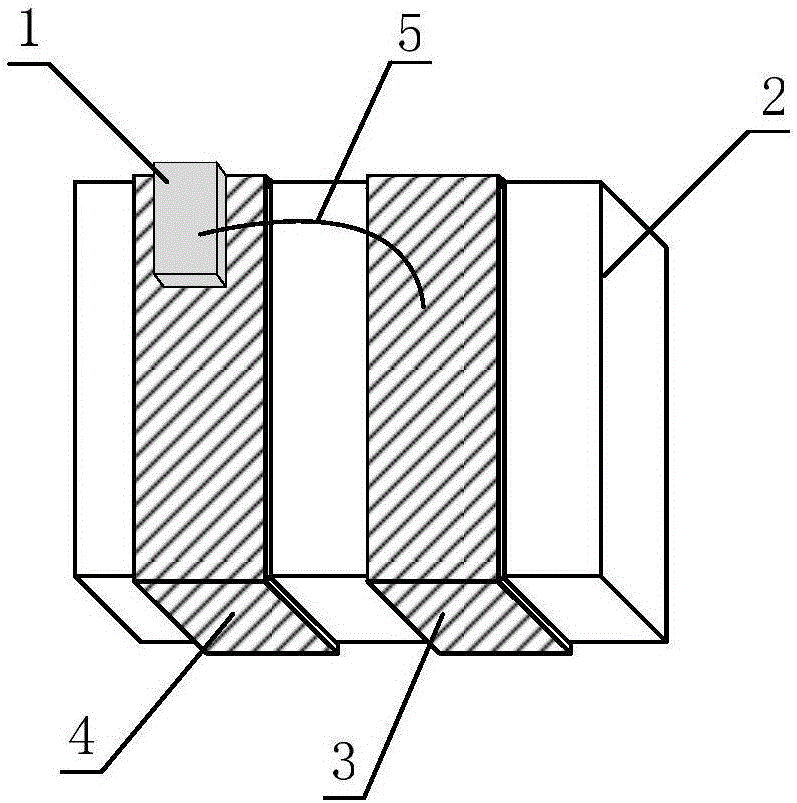 Ceramic packaging device of semiconductor laser
