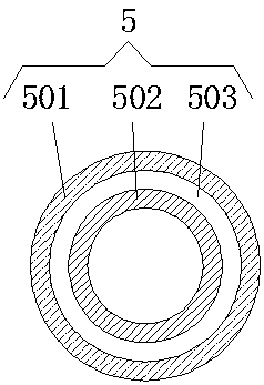 A rail transit cable with long service life