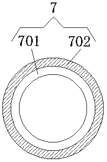 A rail transit cable with long service life