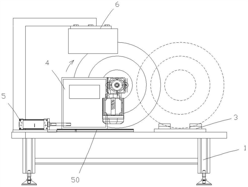 Cutting production line for formed flame-retardant triangular belt