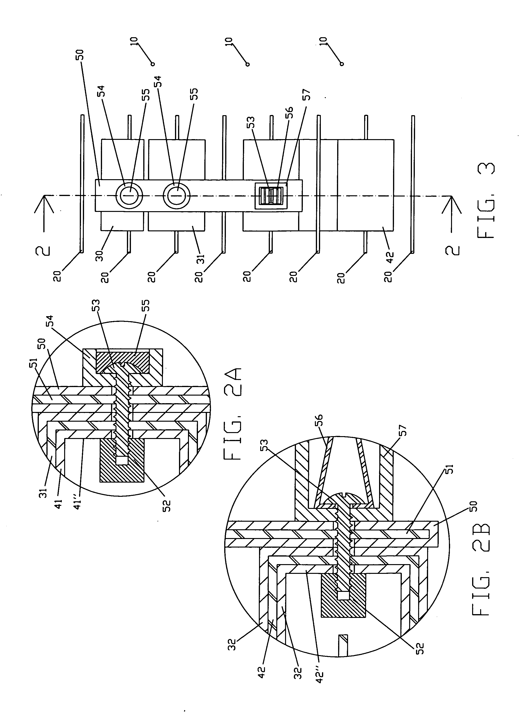 Collector modules for devices for removing particles from a gas