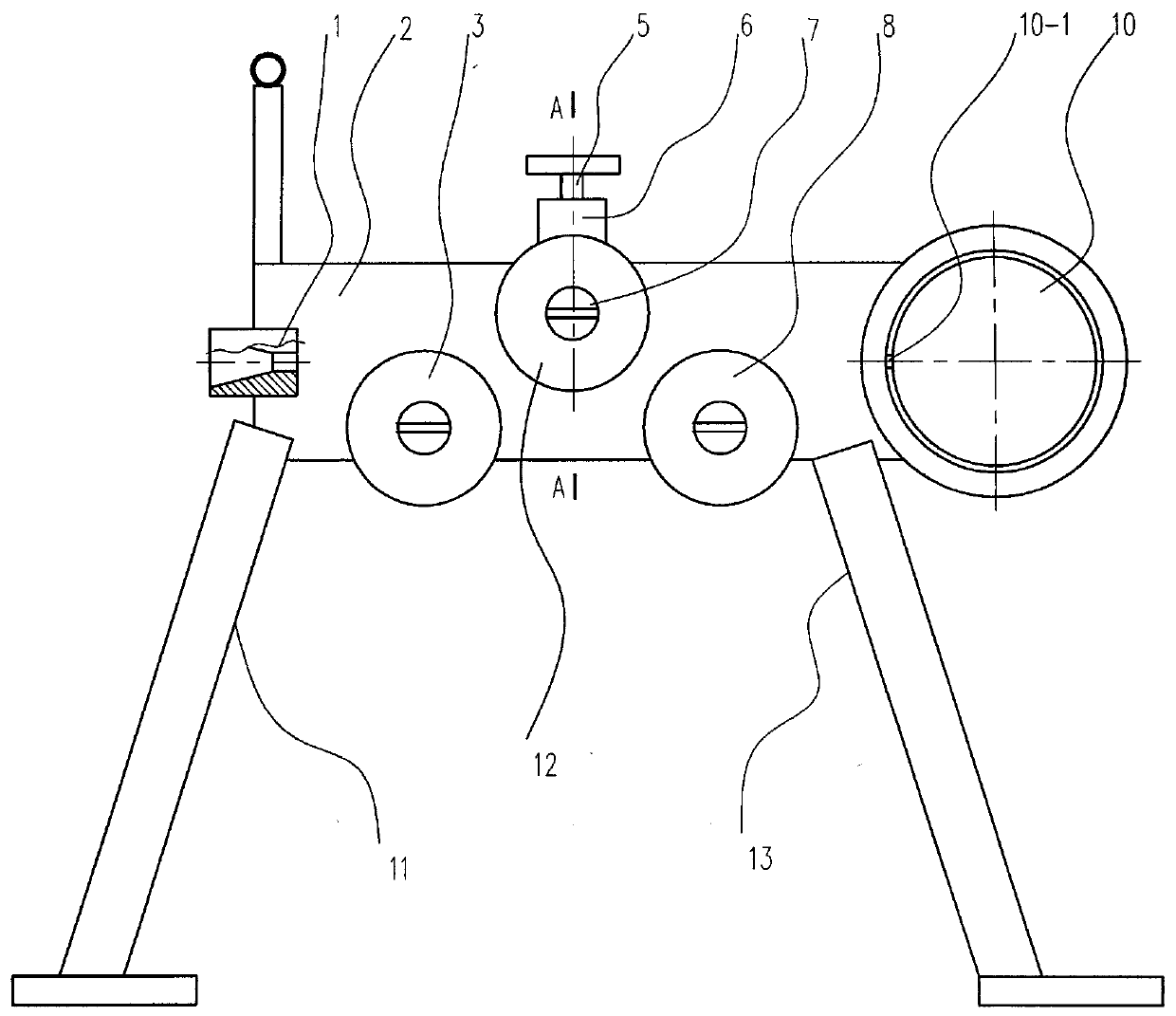 Power line binding coil making machine