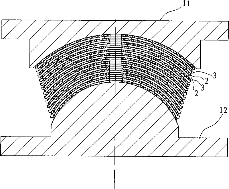 Manufacturing method of elastic bearing
