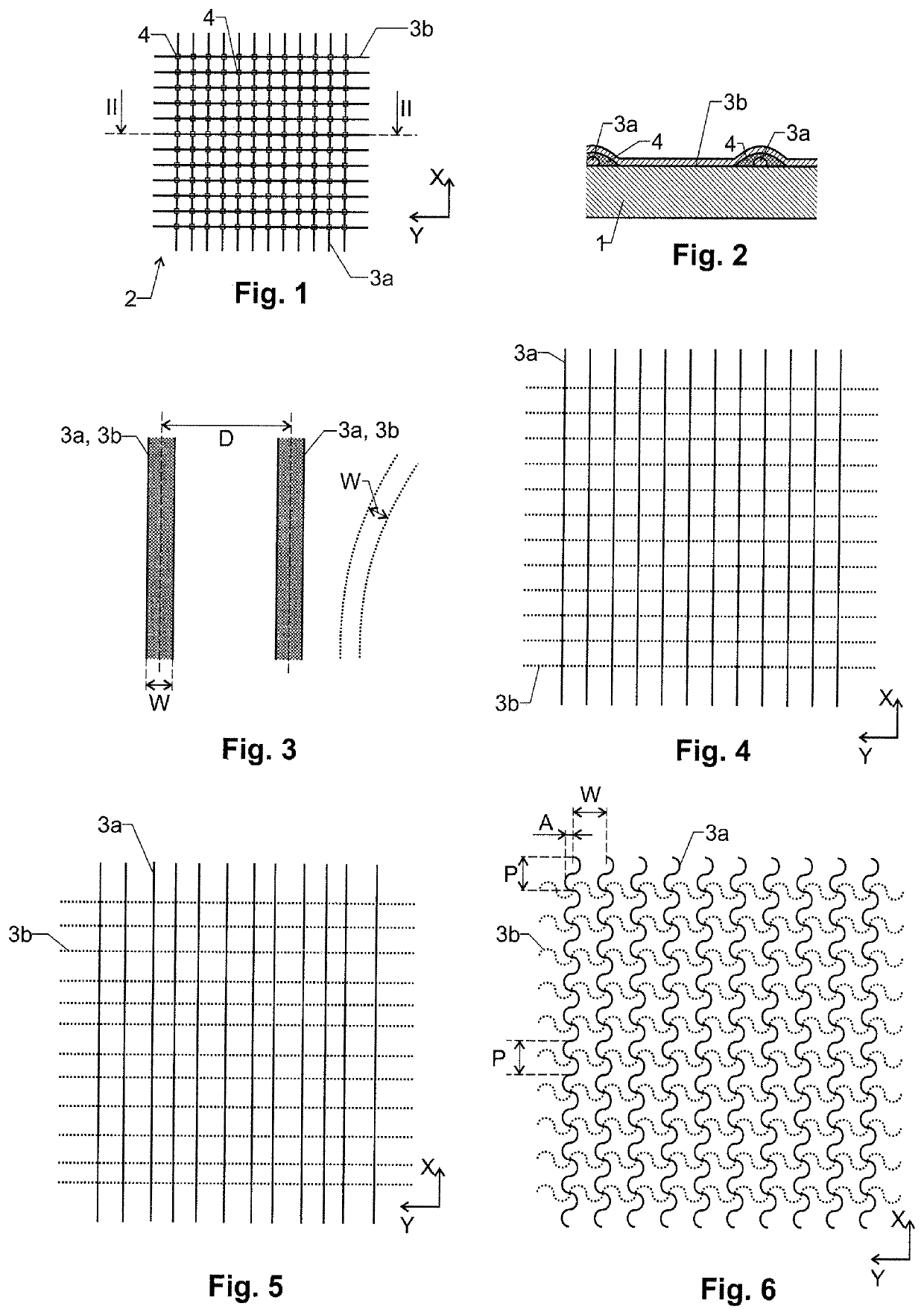 Optically transparent conductor assembly with electrical tracks and touch sensor comprising the same