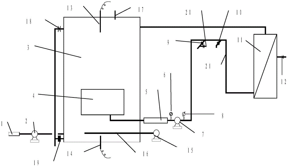 Purifying and reusing device of bathing waste water