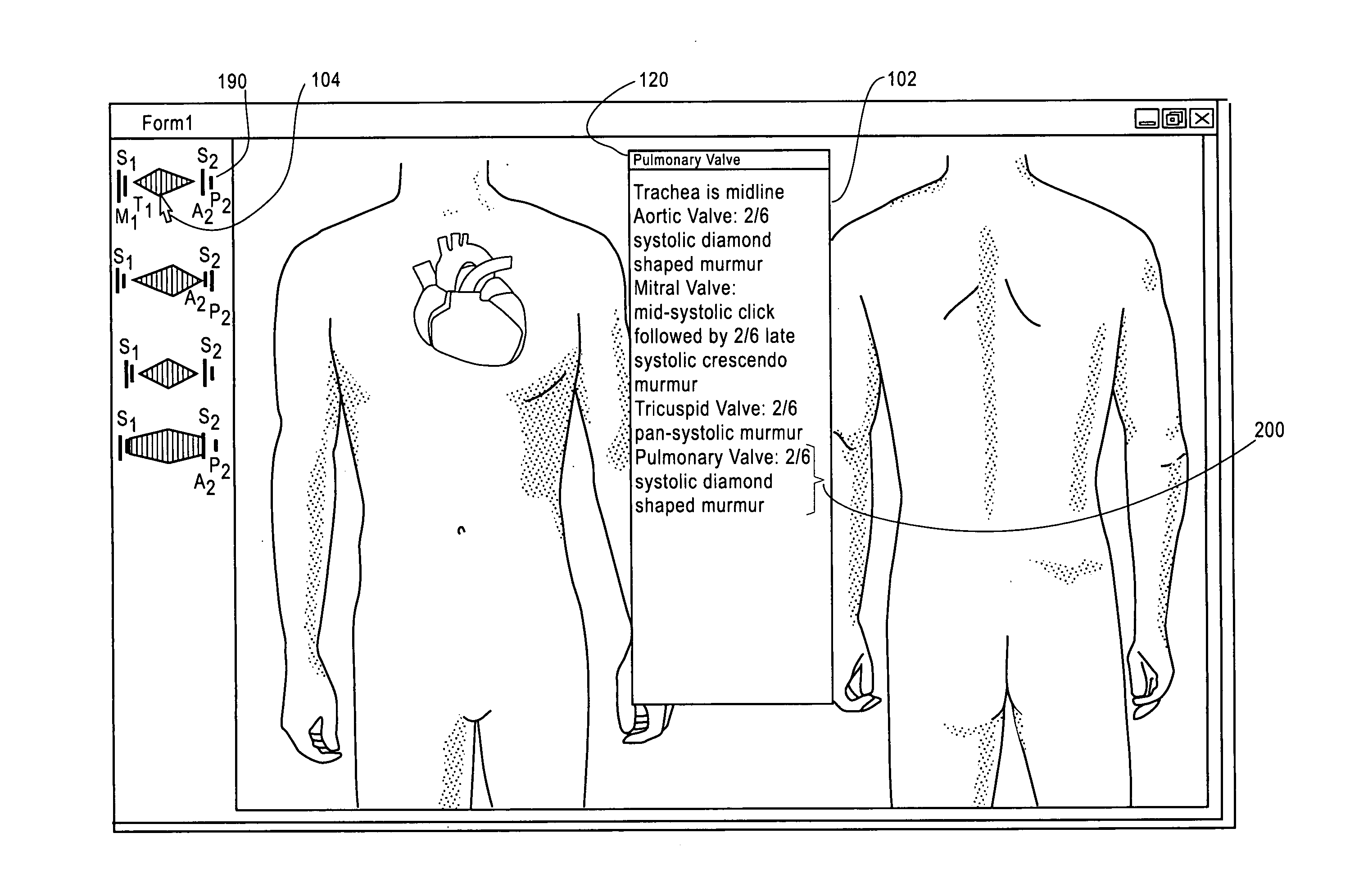 Visual charting method for creating electronic medical documents