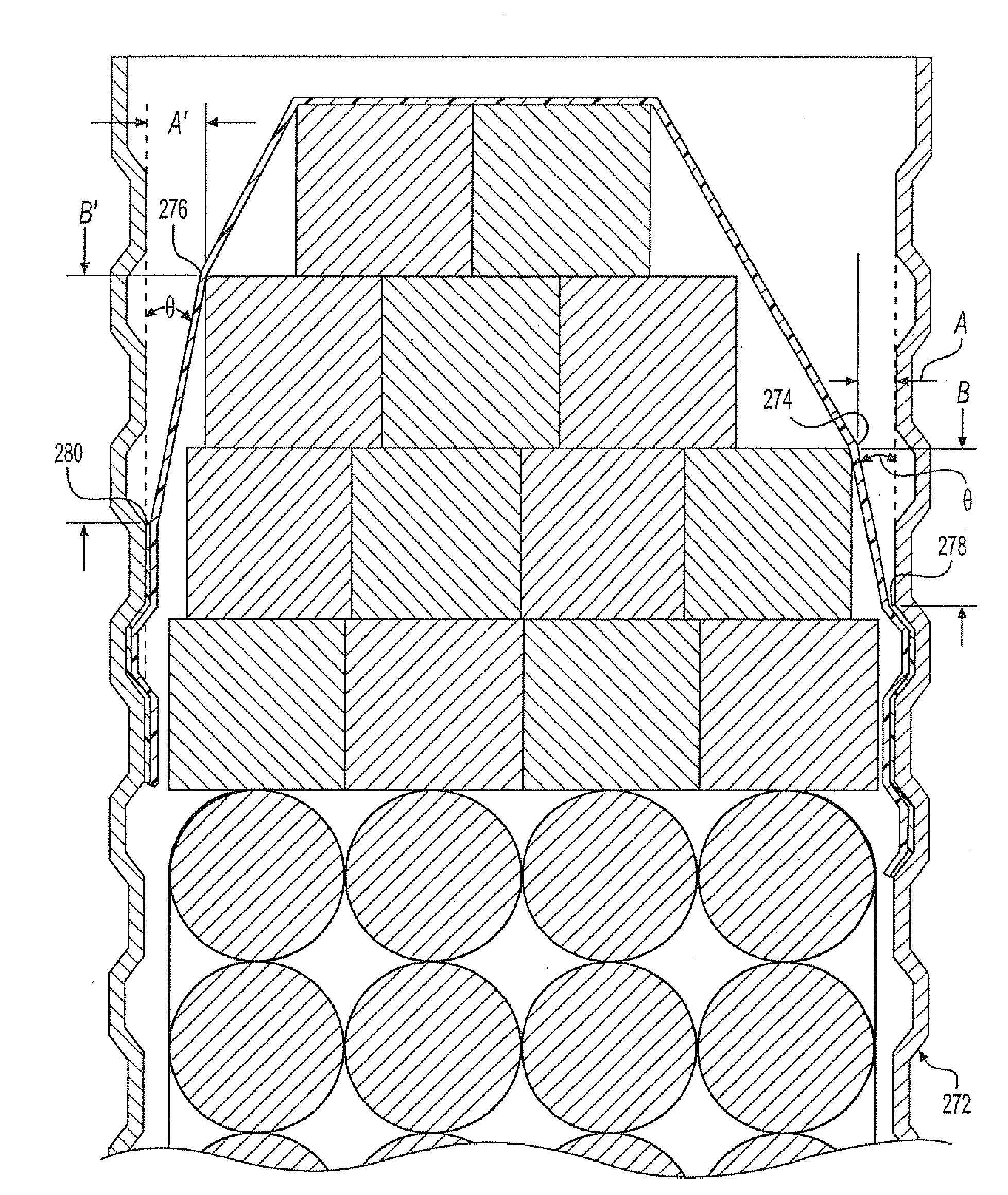 Cargo restraint method and system with enhanced shear strength
