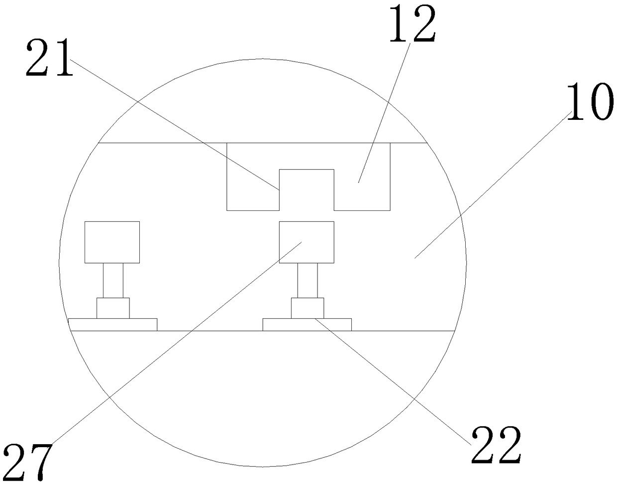 Profile cutting machine with fixed cutting length