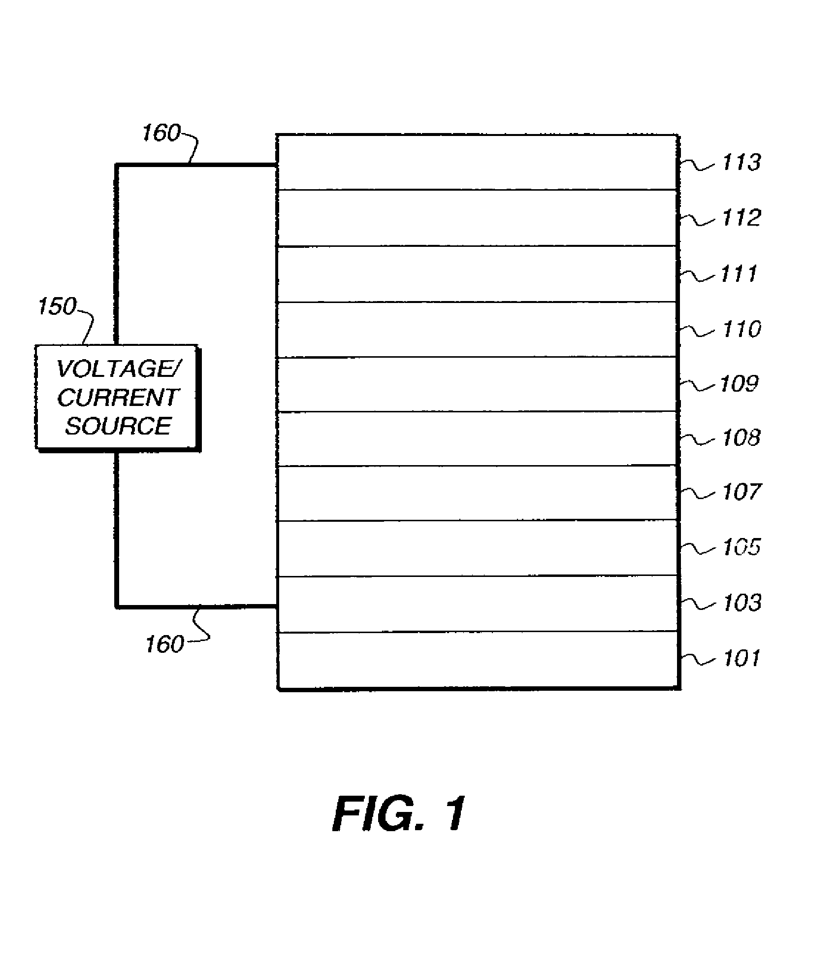 Electroluminescent devices including organic eil layer