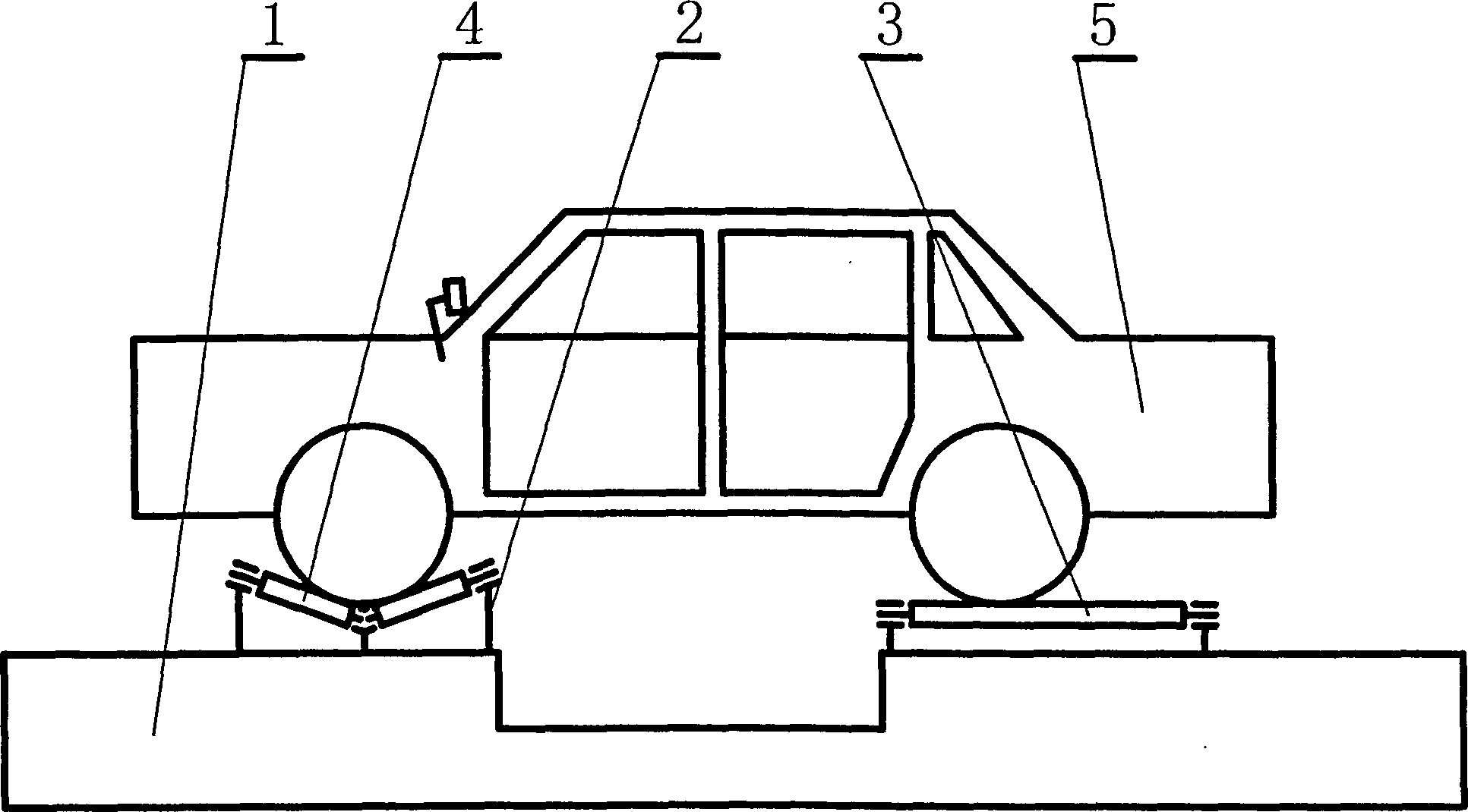 Roller positioning type vehicle carrier