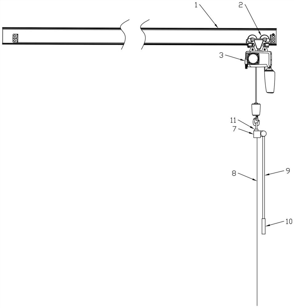 Bathroom anti-falling and anti-skid device for nursing in senile ward in internal medicine department