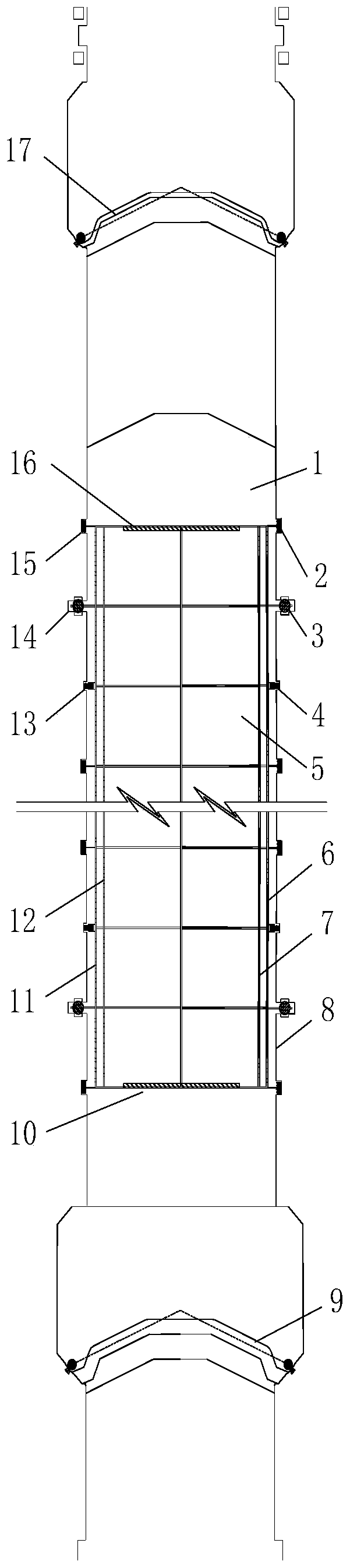 Double-layer staggered-hole energy dissipation ship chamber for ship lock