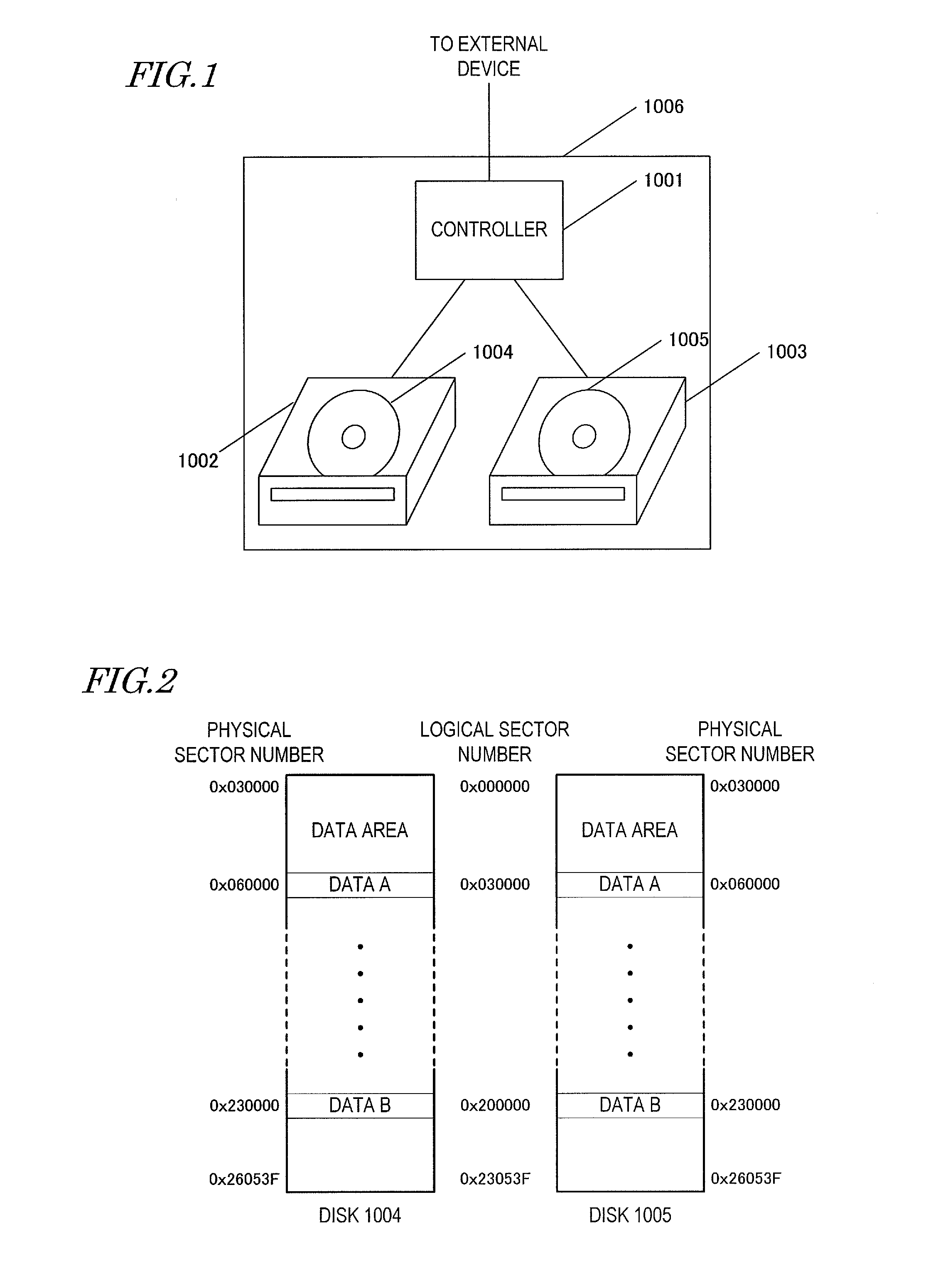 Optical disk array device
