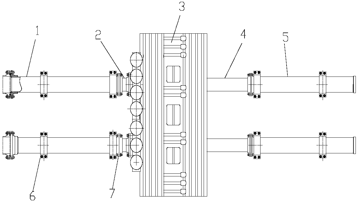 A sliding telescopic device for thermal protection and stable water supply of moving platforms