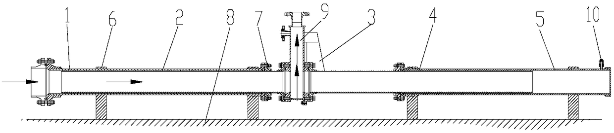 A sliding telescopic device for thermal protection and stable water supply of moving platforms