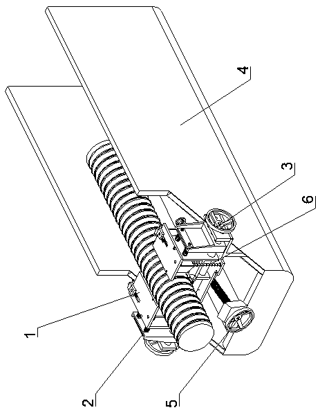 Double-row symmetrical hot-pressing printing device for electric wire and cable corrugated sheath