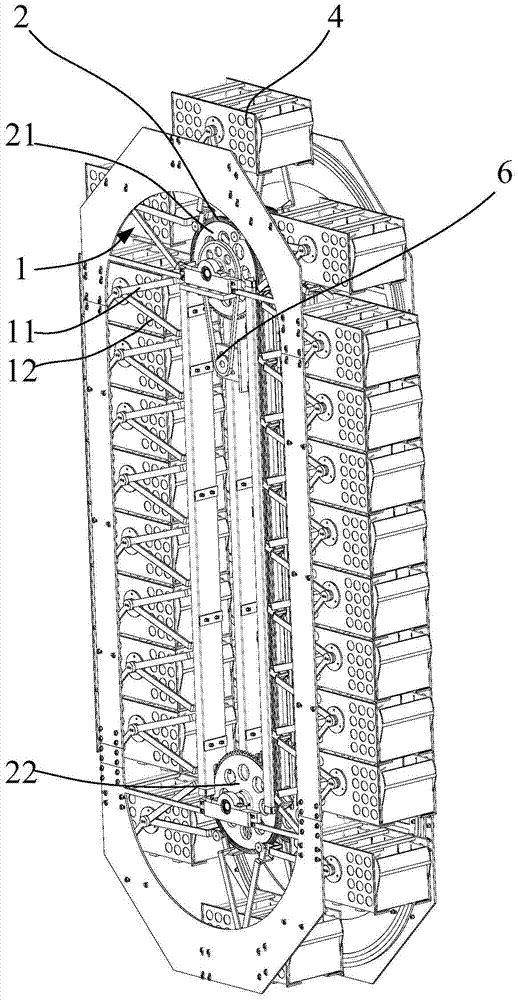 Magic way multi-row vertical rotary cabinet
