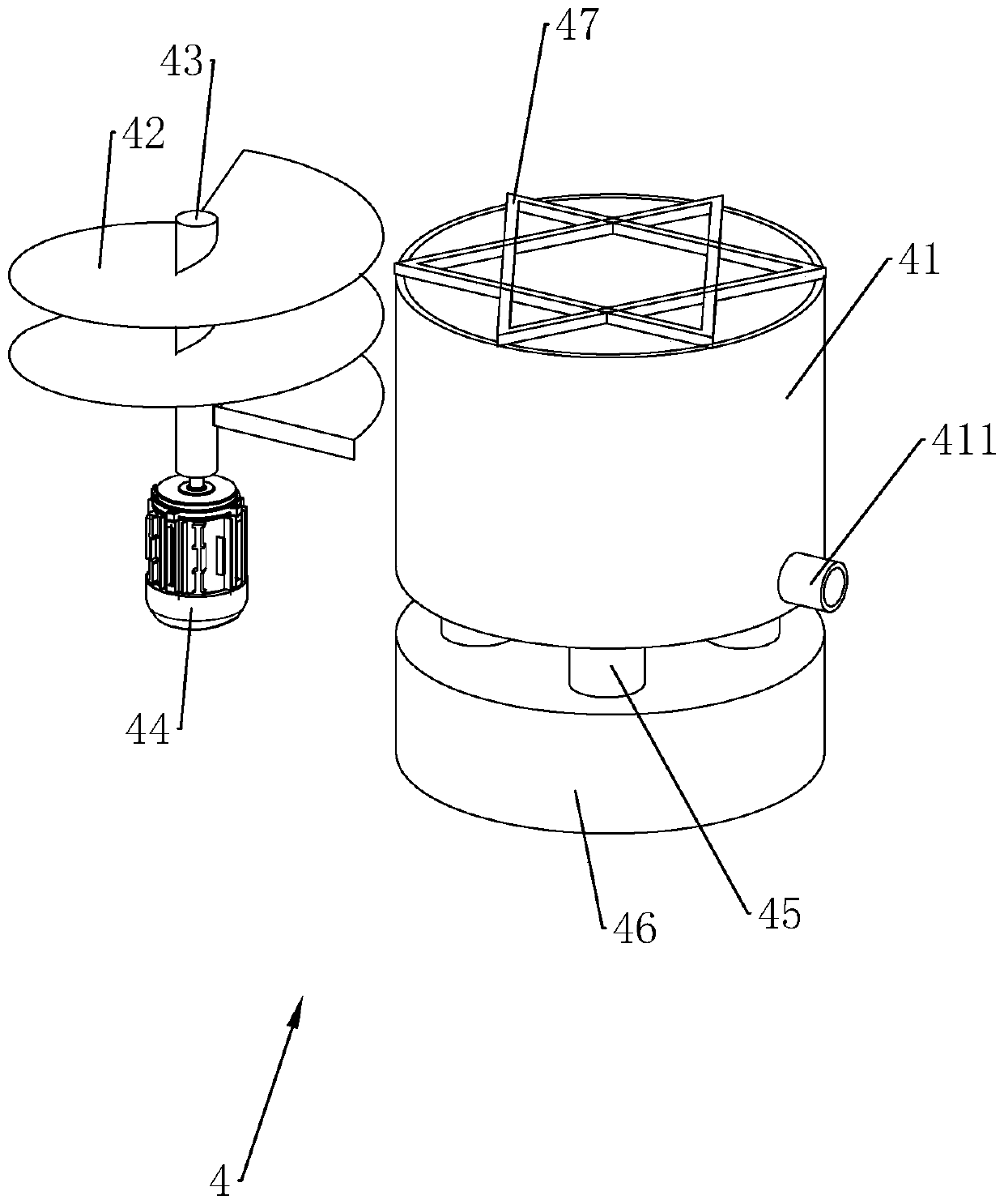 A building concrete mixing system