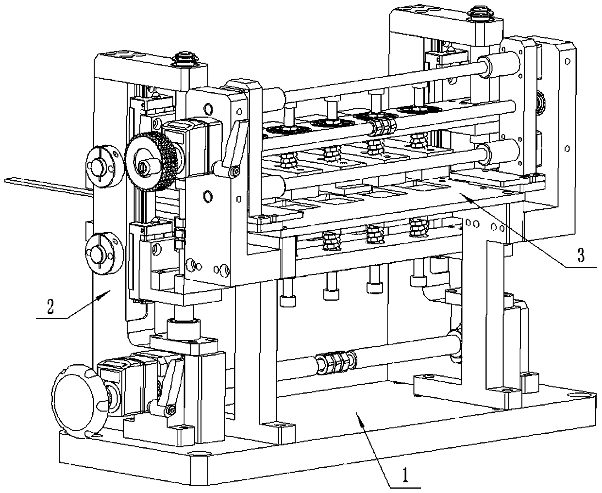 Ultra-wide fin folding device convenient to adjust