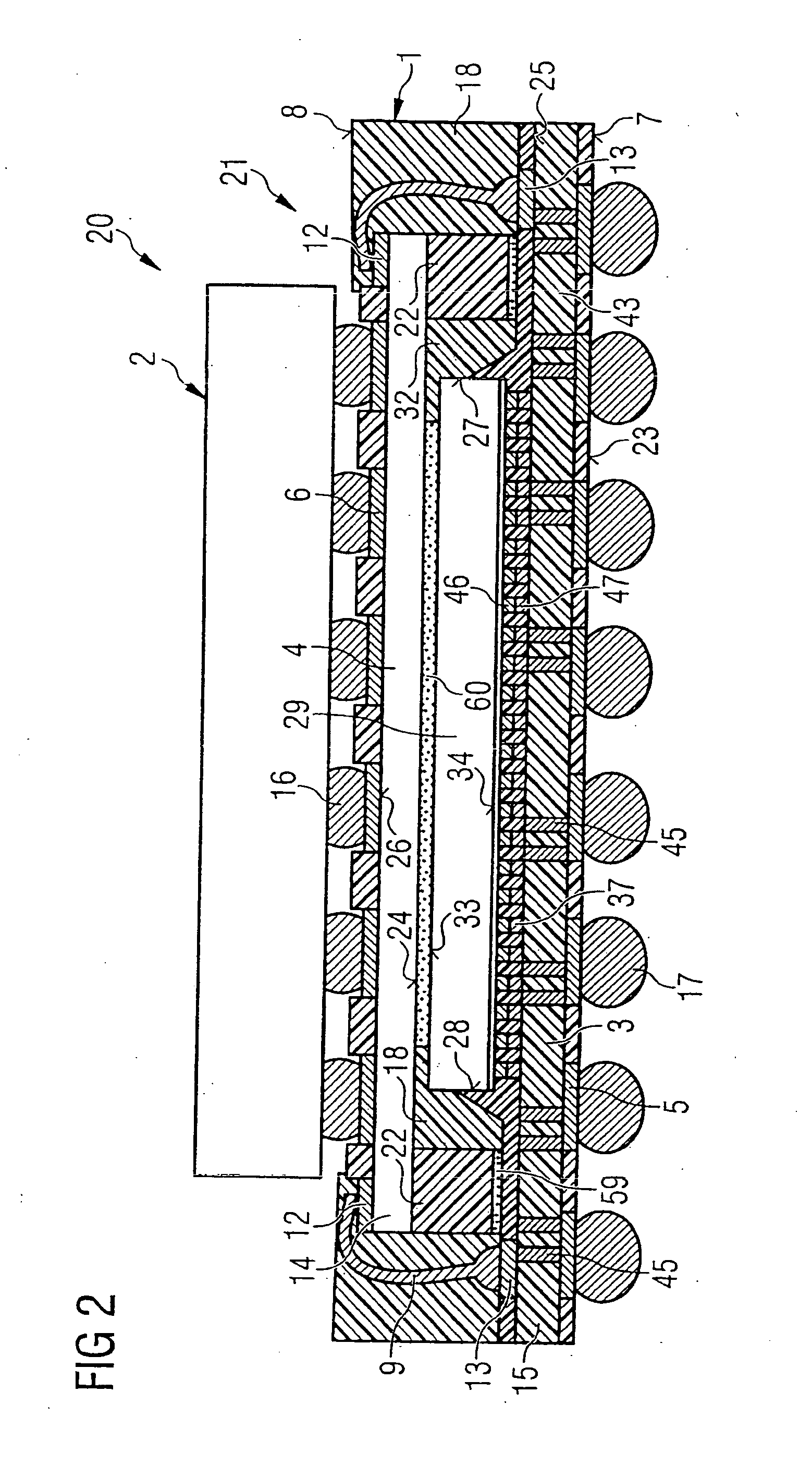Semiconductor module with a semiconductor stack, and methods for its production