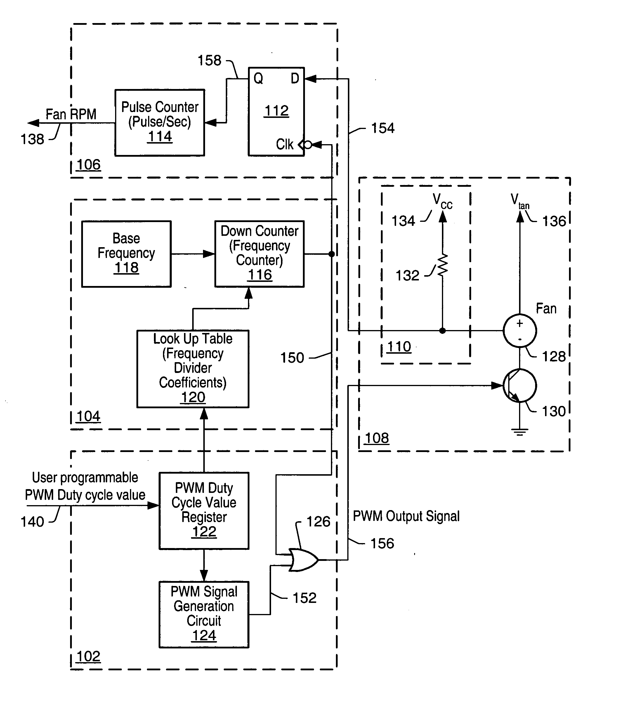 Method and apparatus to achieve accurate fan tachometer readings for fans with different speeds