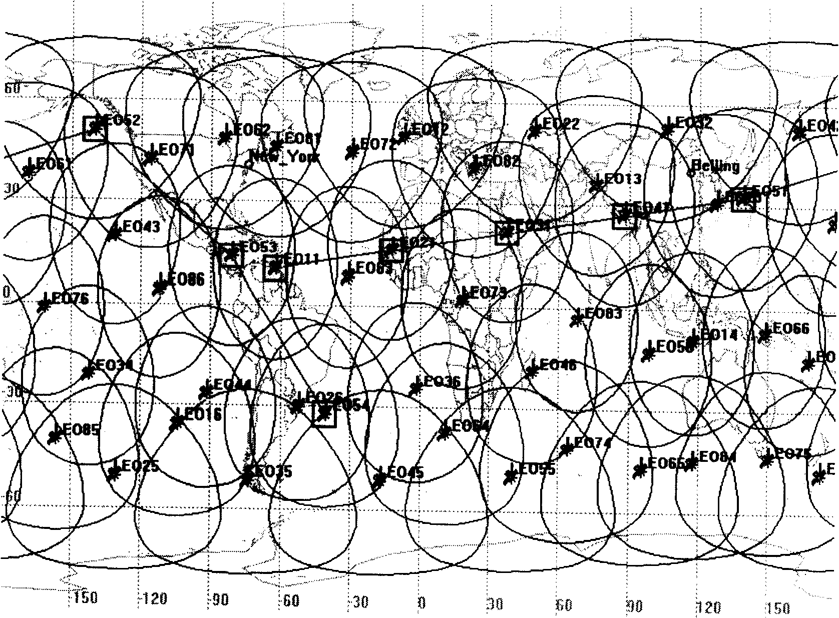 Method for setting multilayer satellite network system route