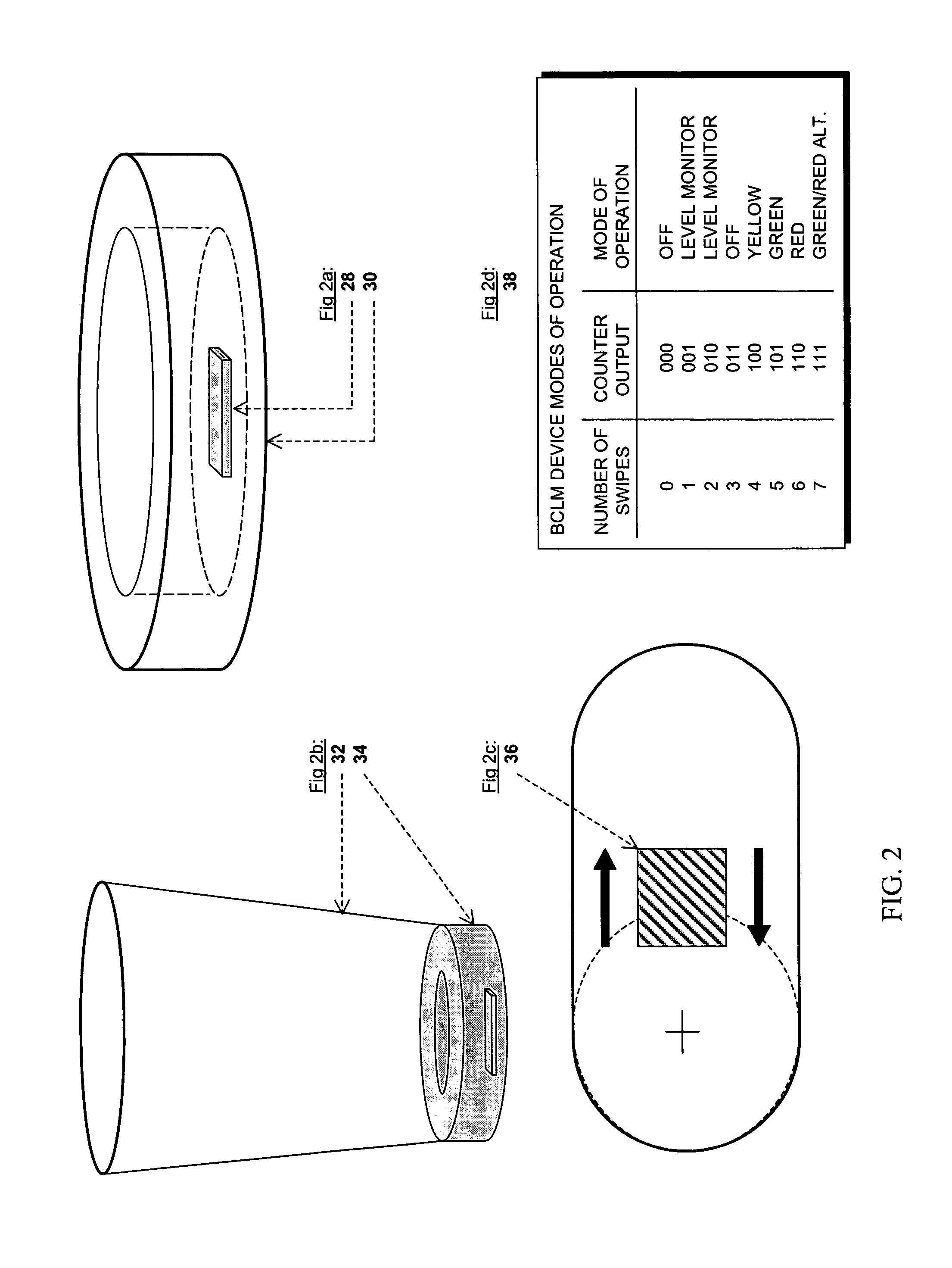 Device for monitoring a beverage consumption level