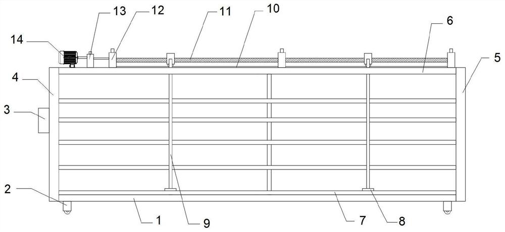 Movable goods shelf for warehouse