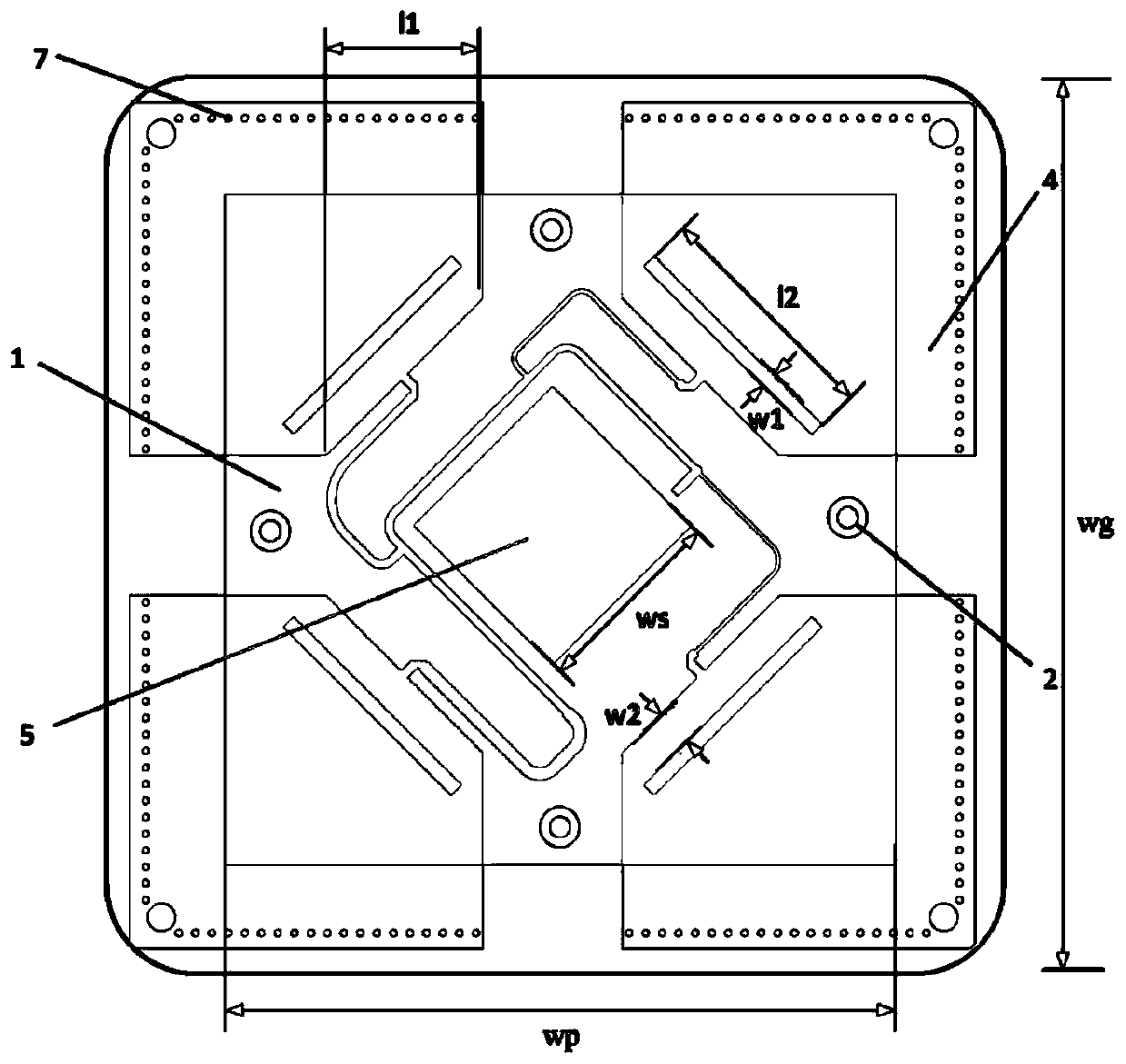 Low-profile active microstrip antenna based on substrate integrated waveguide quarter-mode feed