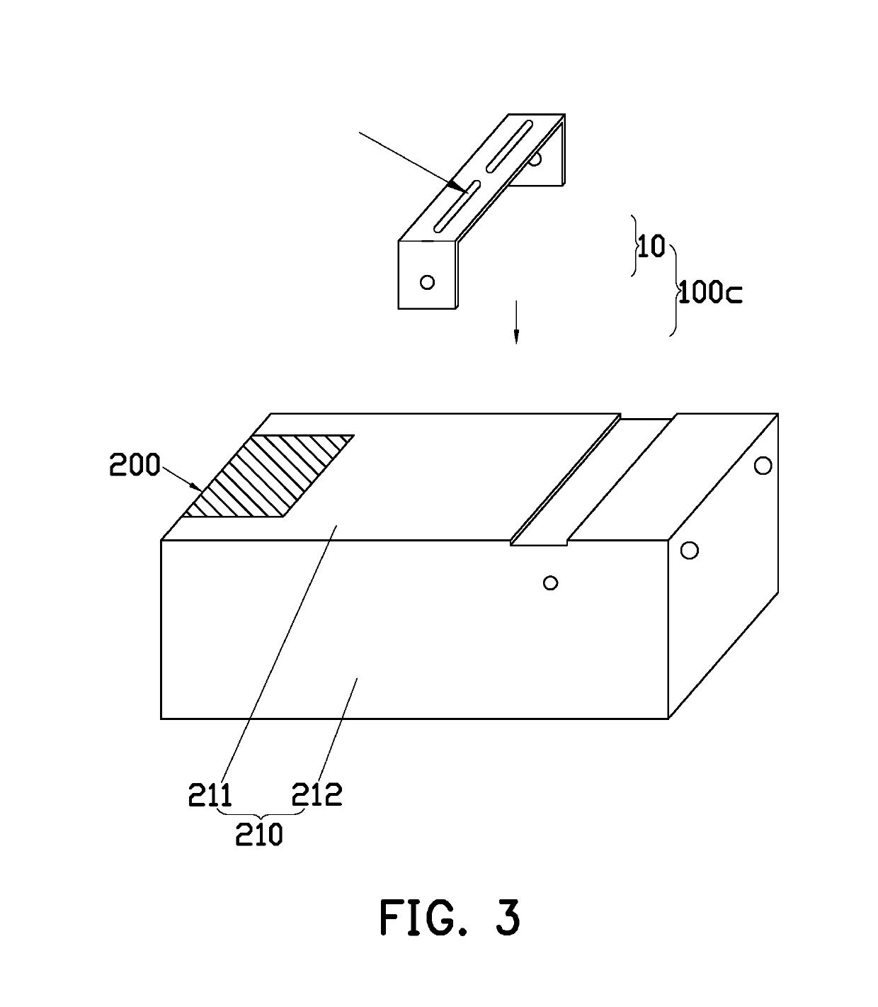 Power supply fixing structure