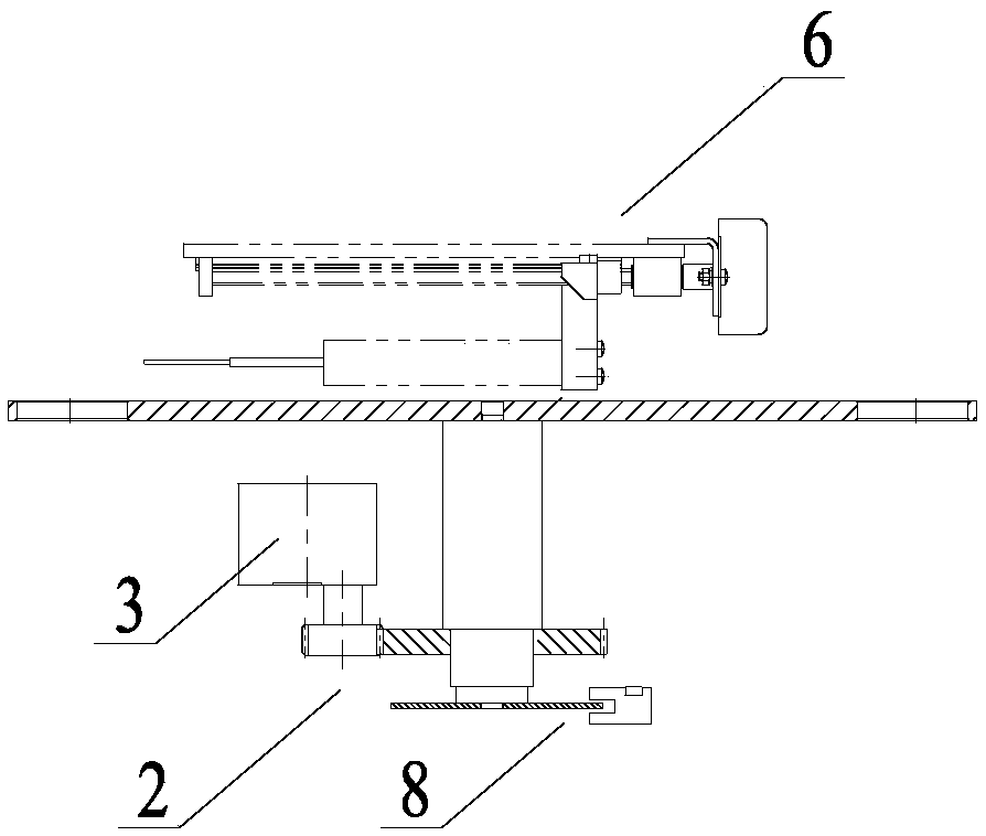 A hollow turntable sample feeding device