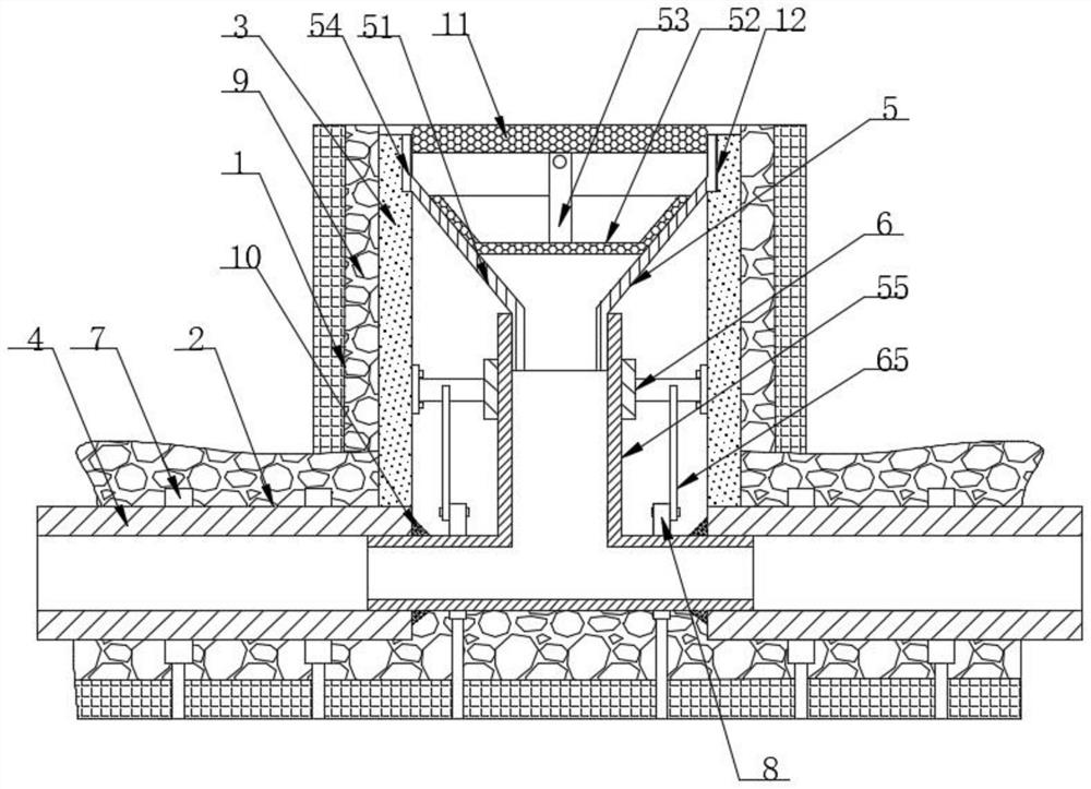 Large-diameter drainage pipeline construction assembly for water conservancy project and construction method