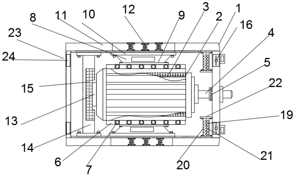 Efficient motor of hybrid motorcycle