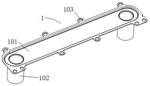 Method and tool for improving bonding rate of pipe nozzle and rib plate flanging hole