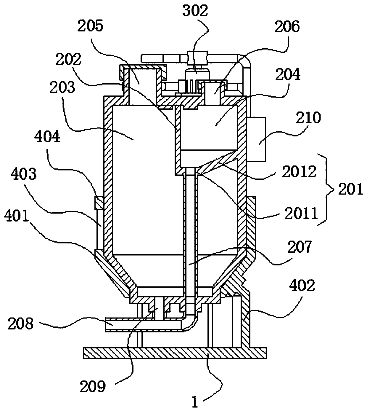 Feeding device for water treatment